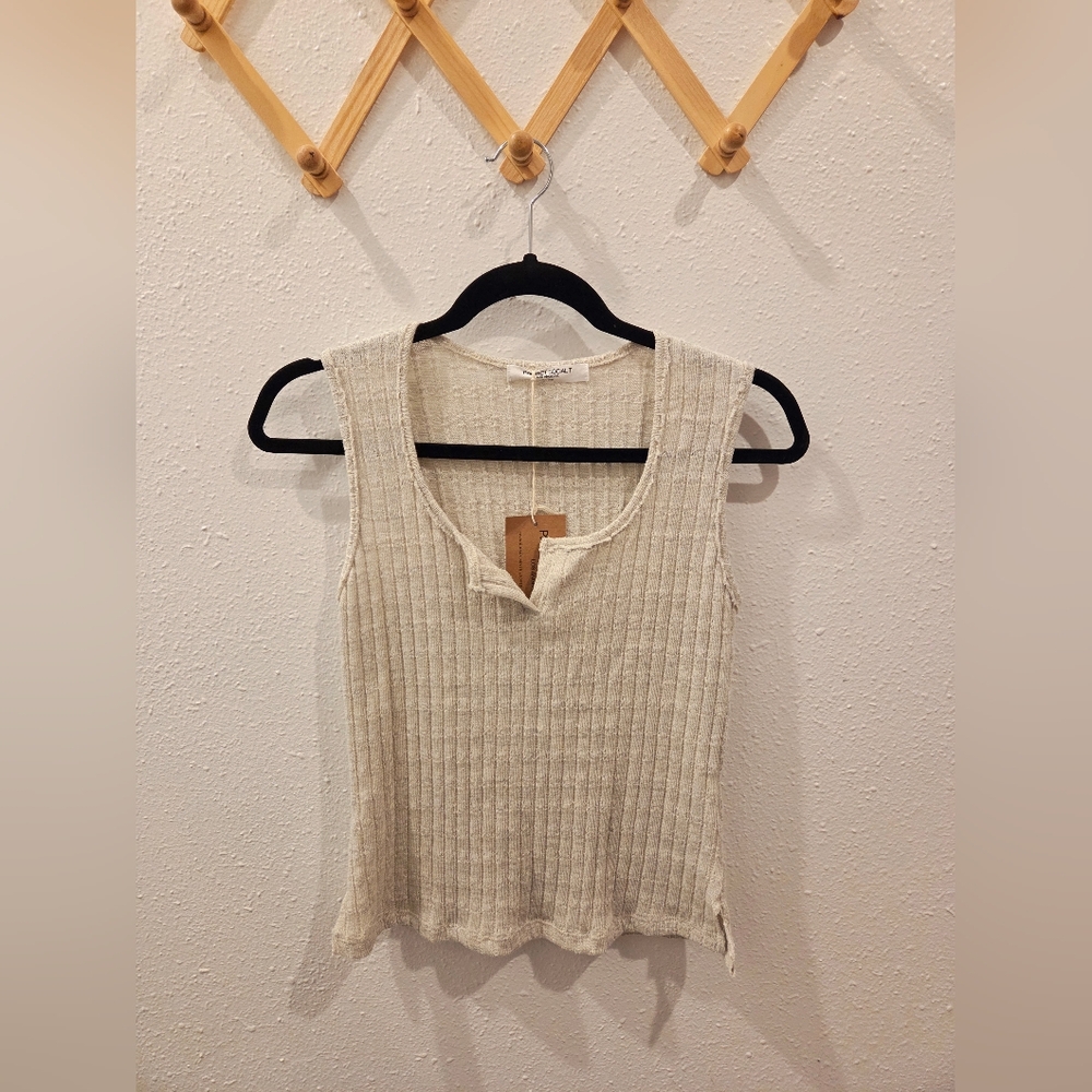 Project Social T Women's Cream Tank Top NWT